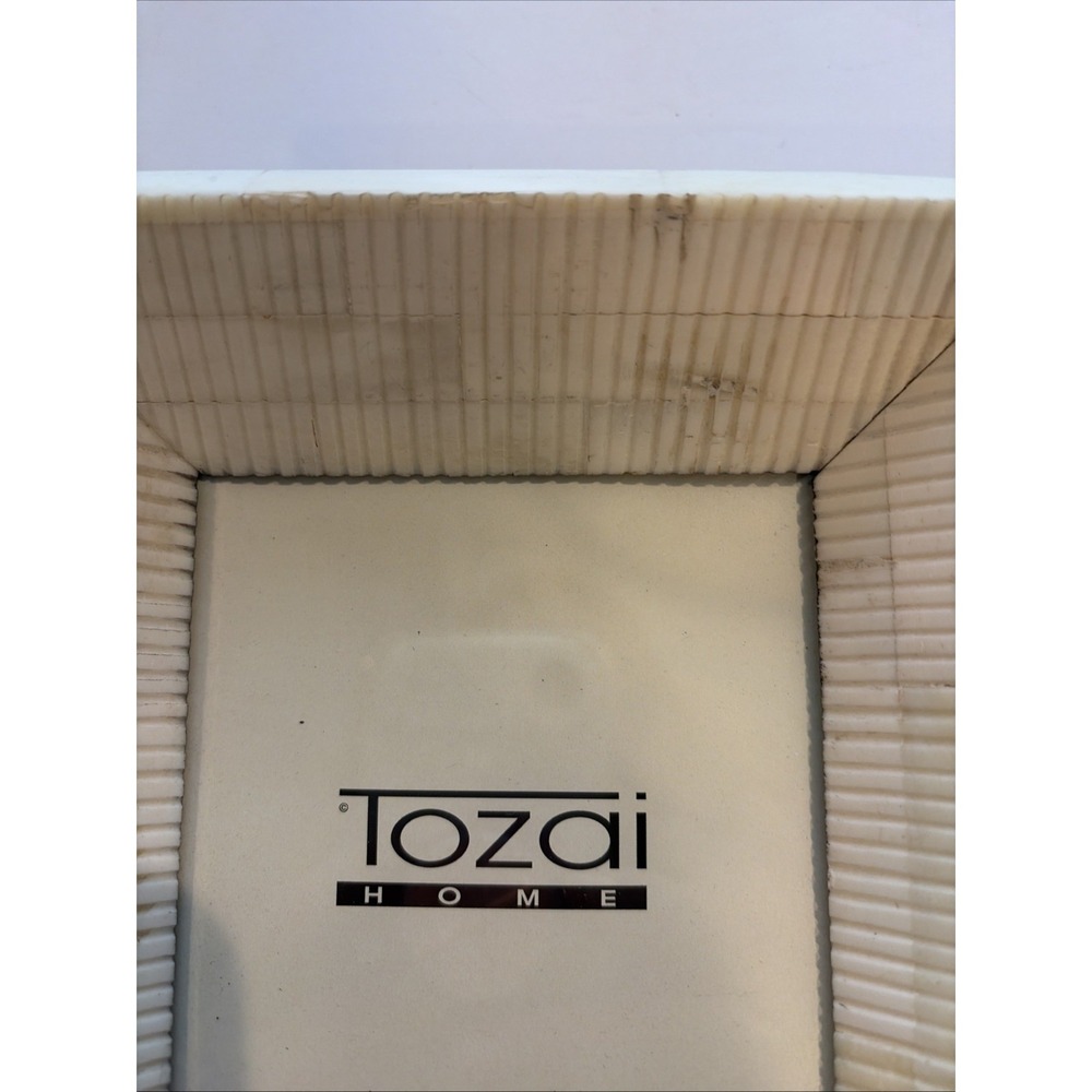 Tozai Home Picture Frame 4 x 6 in Photo Faux Ivory Bone Inlay Neutral - Picture 4 of 12